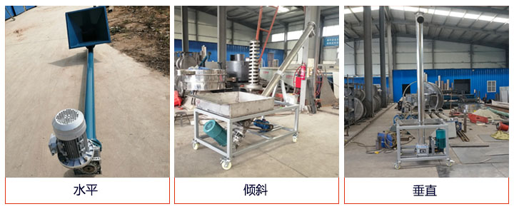 螺旋給料機可水平、傾斜、垂直布置